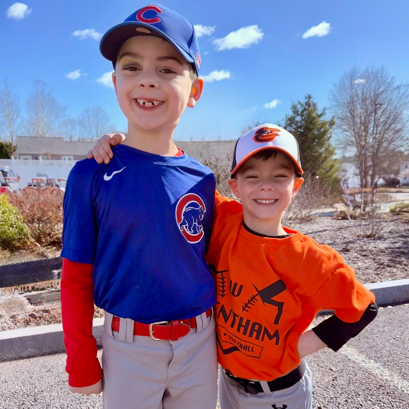 Bryce and Camden ready to march in the parade
