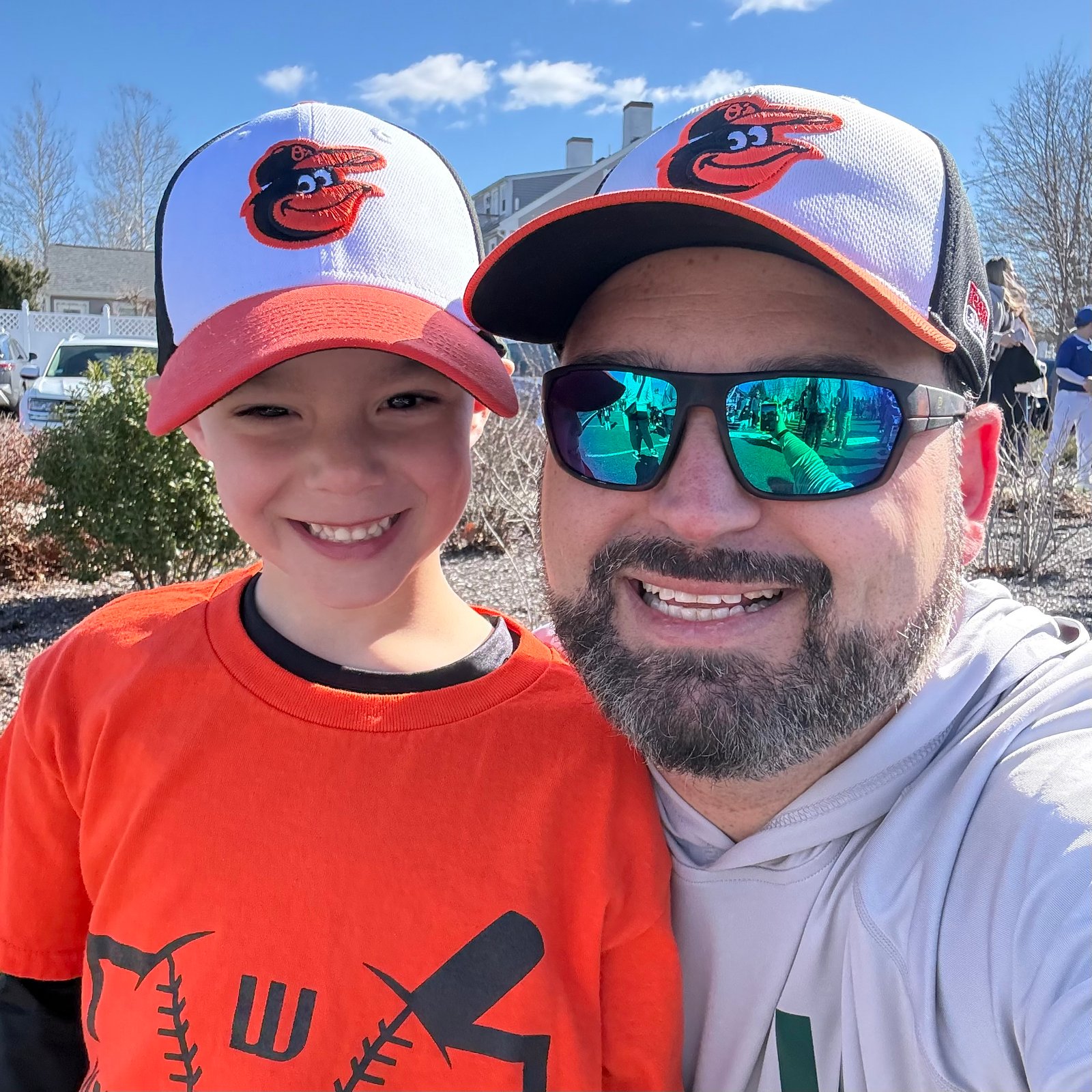 All smiles with Camden on Opening Day